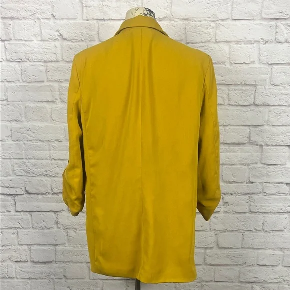 Tahari Mustard Open-Front Blazer Jacket - Picture 4 of 8